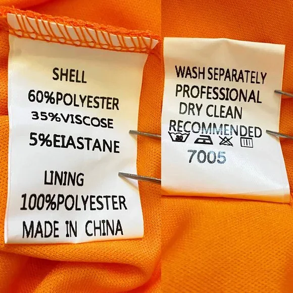 BTFBM Dress Orange NEW Size XL - Picture 13 of 15